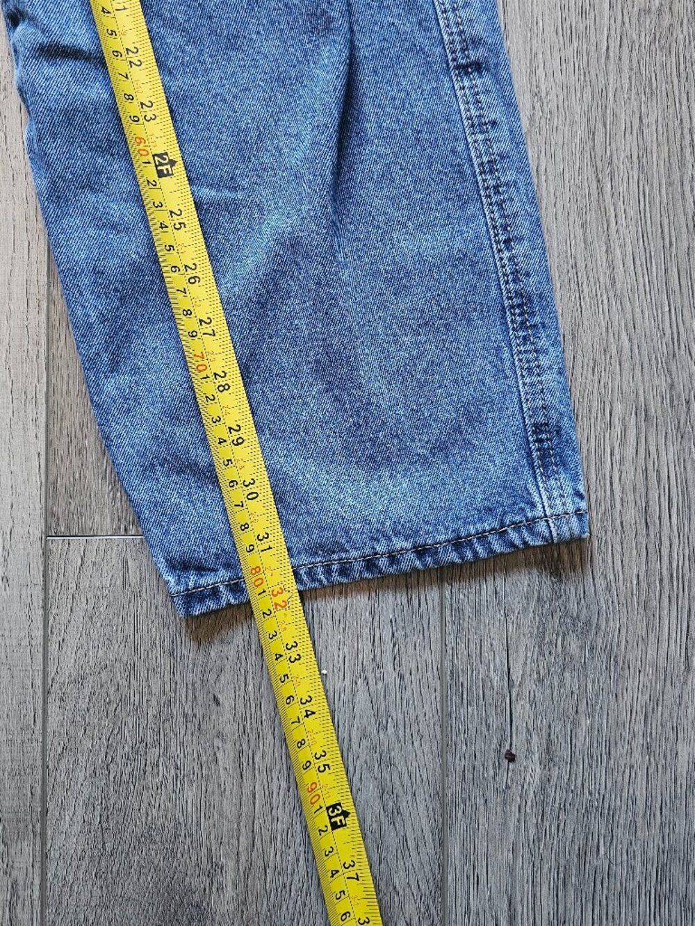 Baggy EMPYRE Dragon Embroidery High Rise Straight Jeans Blue Wash Size 26" - Picture 7 of 7